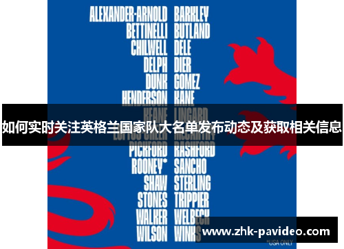 如何实时关注英格兰国家队大名单发布动态及获取相关信息 如何实时关注英格兰国家队大名单发布动态及获取相关信息